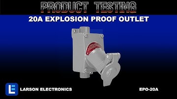 20A Explosion Proof Outlet - Class I, II, II - 2P3W - Straight Blade/Delayed Action - NEMA