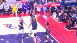 Anthony Davis Dunks on Joel Embiid!!!