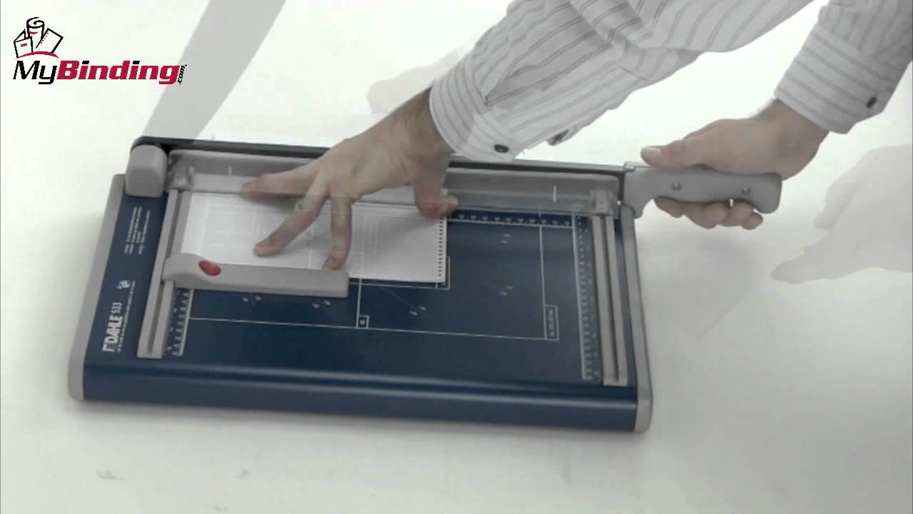 dahle model 533 professional 12 inch guillotine paper cutter demo
