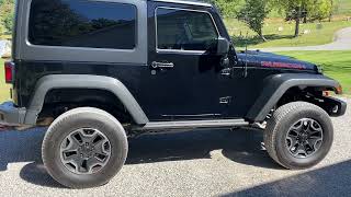 Jk wrangler 2 door 3.5 inch lift with stock wheels two inch wheel spacers