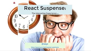 React Suspense - Shawn Wang @ ReactNYC
