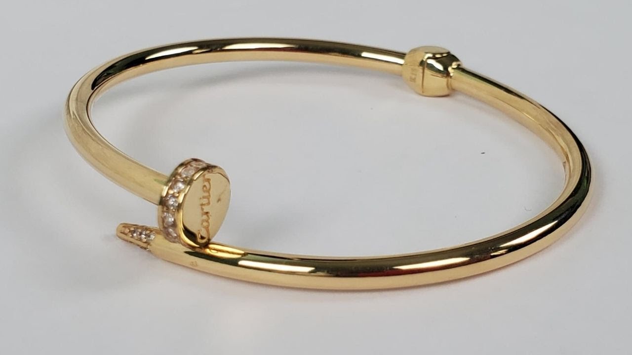 cartier inspired gold bangle