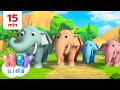 Gli Elefanti !  | Animali per Bambini | HeyKids Italiano - Canzoni Per Bambini