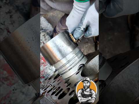 6 cylinder piston installation #shorts #engine #mechanic #mechanical #short #viralshorts #viral