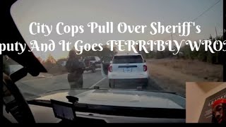 Reacting to City Cops Pull Over Sheriff's Deputy And It Goes TERRIBLY WRONG!