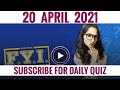 Flipkart fyi quiz answers today  for your information flipkart  20 april 2021