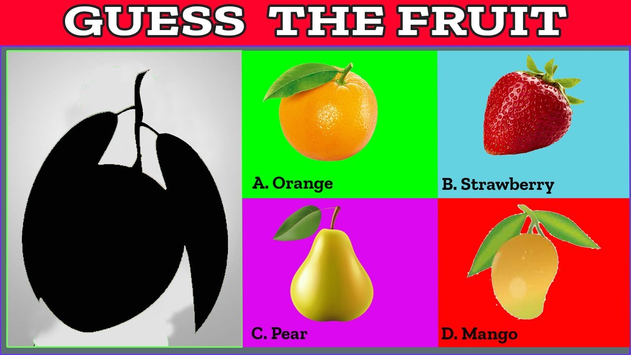 Fruits And Vegetables 🍊🍉🌶 Puzzless 34 Guess The Fruits And