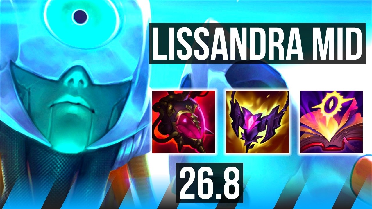 Watch Lissandra outplay Katarina in Challenger elo! 
Highlights: Good KDA: 14/1/8, 41K damage to champions. 
Learn what runes to use, what items to build, understand how to lane, teamfight, and outplay your opponents as #Lissandra. 
/// #LeagueOfLegends high elo replay 
 
Thank you for watching! 
Did you learn something new? Share it in the comments! 
If you liked this video, please leave a thumbs up, if you disliked it, be sure to give me feedback in the comments. I appreciate your support! 
 
~~~| DOMISUMREPLAY |~~~ 
High elo replays for every role and champion. Improve your gameplay. Many uploads per day. 
 
~~~| WATCH MORE |~~~ 
Lissandra channel: https://www.youtube.com/channel/UCwtXLDZC-b1rO8xU0M7VNOg?sub_confirmation=1 
 
More replays of: 
- Lissandra vs Katarina: https://www.youtube.com/playlist?list=PLvI9qZTpddbhNWVM_ohEibgiaZlgZ3tR1 
- Lissandra MID: https://www.youtube.com/playlist?list=PLvI9qZTpddbh5z69-2uk1sLYdS9yZDeg9 
 
~~~| MATCH INFO |~~~ 
GAME TYPE: Ranked Solo/Duo 5v5 
REGION: BR 
AVERAGE RANK: Challenger 
SEASON: Season 2026 
PATCH: 26.8 
 
~~~| SPECTATED PLAYER |~~~ 
CHAMPION: Lissandra 
SKIN: Program Lissandra 
RANK: Challenger 
RIOT ID: lynkez # 12345 
OP.GG: https://op.gg/summoners/br/lynkez-12345 
RUNES: DOMINATION - Electrocute, Cheap Shot, Grisly Mementos, Ultimate Hunter; SORCERY - Manaflow Band, Transcendence (Attack Speed + Adaptive Force + Health Scaling) 
 
~~~| OPPONENT |~~~ 
CHAMPION: Katarina 
SKIN: Blood Moon Katarina 
RANK: Master 
RUNES: DOMINATION - Electrocute, Sudden Impact, Grisly Mementos, Relentless Hunter; PRECISION - Coup De Grace, Triumph (Adaptive Force + Adaptive Force + Health Scaling) 
 
I am not one of the summoners playing in the matches uploaded to this channel, so I am unfortunately unable to answer questions about decisions made by the summoners in the game. 
 
played at 2026-04-21 10|11|05 (CEST); rec on sd-banana at 2026-04-22 14|07|32 (CEST); mtdt at 2026-04-22 14|46|49 (CEST); BR-3232187490-MID-RED