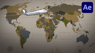 Simple Map Path Animations in Adobe After Effects 2021