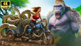 King Kong Vs Monsters  Movie  Epic Battle With Giant Crocodile And Giant Python 4k Hd
