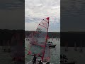 Finally seeing some blue sky peaking through the clouds! #racing #sailing #29er #shorts