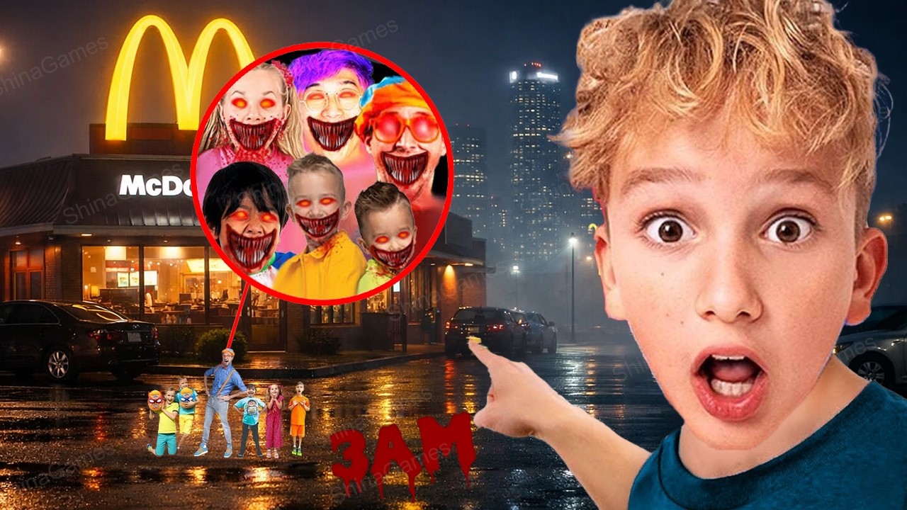 WARNING: Do NOT Taste the Vlad, Niki and Ryan  Happy Meal at McDonald’s 3AM! NEVER