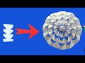 How To Make A Beautiful 3D Paper Snowflake ❄️ #cristmasdecor #christmascreation #3Dorigami #paperart