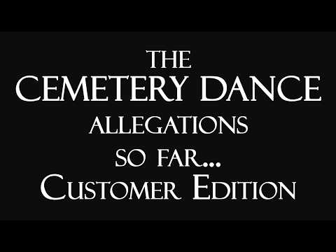 The Cemetery Dance Allegations So Far... Customer Edition! (Top Five Friday)