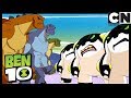 BALA DE CANHÃO MA3: GRANDE BROUHAHA NA PRAIA | Ben 10: Mundos Alienígenas | Cartoon Network