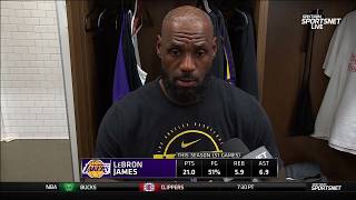 LeBron James POSTGAME INTERVIEWS | Los Angeles Lakers loss to Detroit Pistons 113-110 Profile