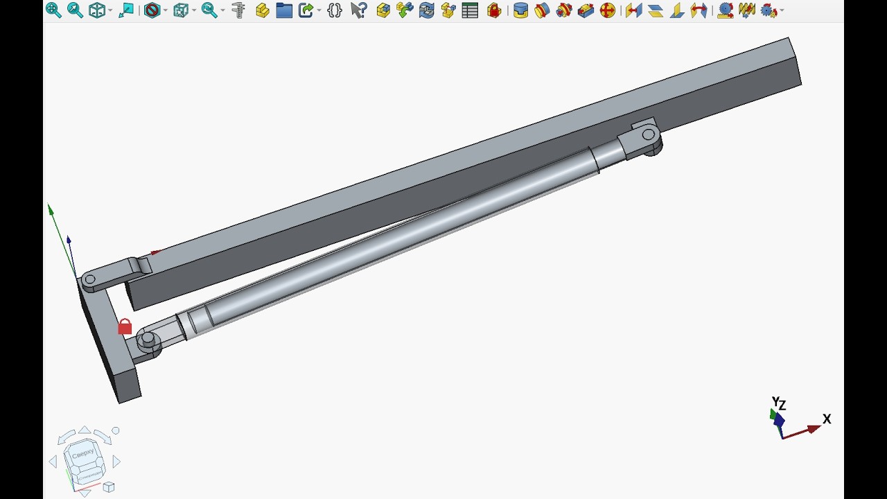 86. FreeCAD 1.0 Для начинающих! Верстак для сборки Assembly.Часть 9.Механизм ограничения хода двери
