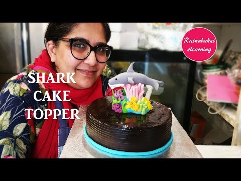 how-to-make-baby-shark-cake-topper-design-ideas-decorating-tutorial-video-at-home