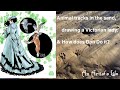 Wild animal tracks in the sand | How Does Dan The Gardener Do it | My daily art featuring Victoriana