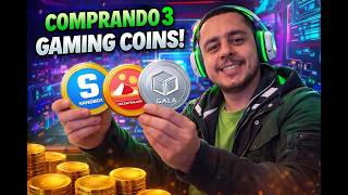 3 Gaming Coins que Estou Comprando AGORA! 🚀 SAND, MANA e GALA podem explodir?