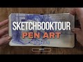 Bonus sketchbook tour 20238 with green red and blue ballpen which one you like