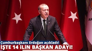 Cumhurbaşkanı Erdoğan, 14 İlin Belediye Başkan Adayını Açıkladı