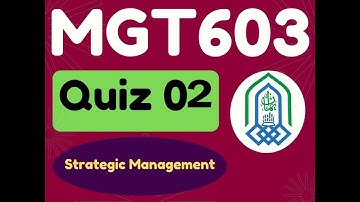 MGT603 | Quiz No.02 | Solved 100% | Eman Institute of computer skills