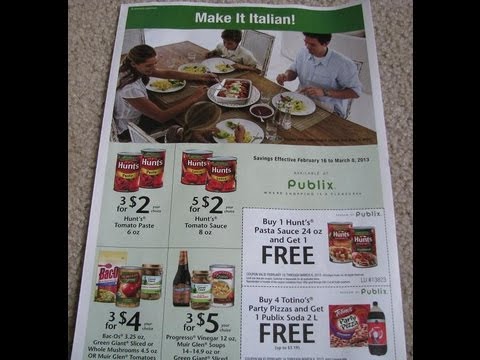 02/17/13 Sunday Coupon Preview: Publix Green Advantage Flyer - YouTube
