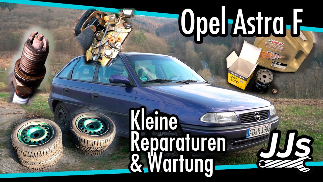 Winterprojekt Opel Astra F Reparaturen Neues Ol Zundkerzen Winterrader Turschloss Jjs Garage Youtube