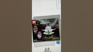 SPOOKY SUCCULENTS 💀 Skeleton Stone Crop Block Tech Speed Build #shorts