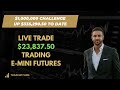 Live Trade - $23,837.50 in 5 Minutes Trading E-Mini Futures