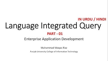 LINQ .NET C# in Urdu / Hindi - Part 01