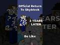 I Logged Into Skyblock After 2 Years! TOTAL CHAOS | Hypixel Skyblock