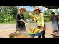 Street Food In My Village / Buy Corn And Eat / Real Sound Eating / Eat With Sreypov.