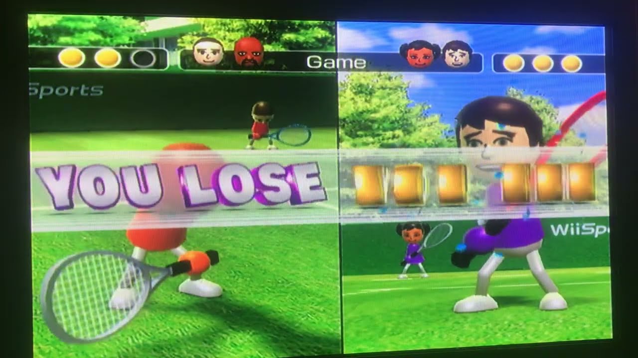 Lets Play Wii Sports - Tennis