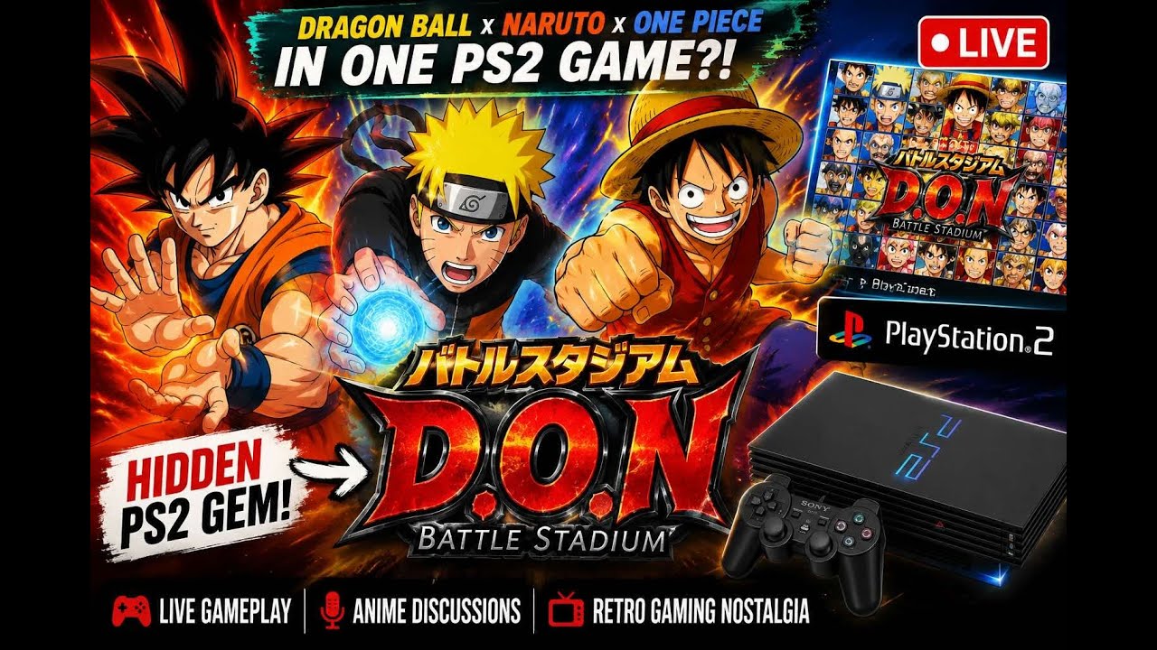 Dragon Ball, Naruto & One Piece in ONE PS2 Game?! | Battle Stadium