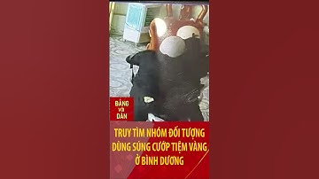 Truy tìm nhóm đối tượng dùng súng cướp tiệm vàng ở Bình Dương #shorts