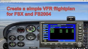 VFR Flightplans Made Easy for FSX and FS2004 Garmin 500 GPS