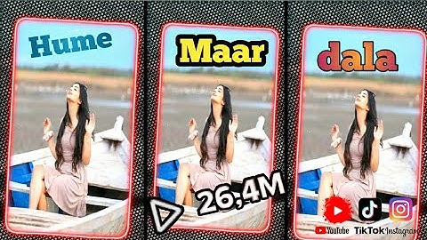 Hume Maar Dala×Divine inste Cute Girl😢XML preset Alight Motion #xmlfile #alightmotion