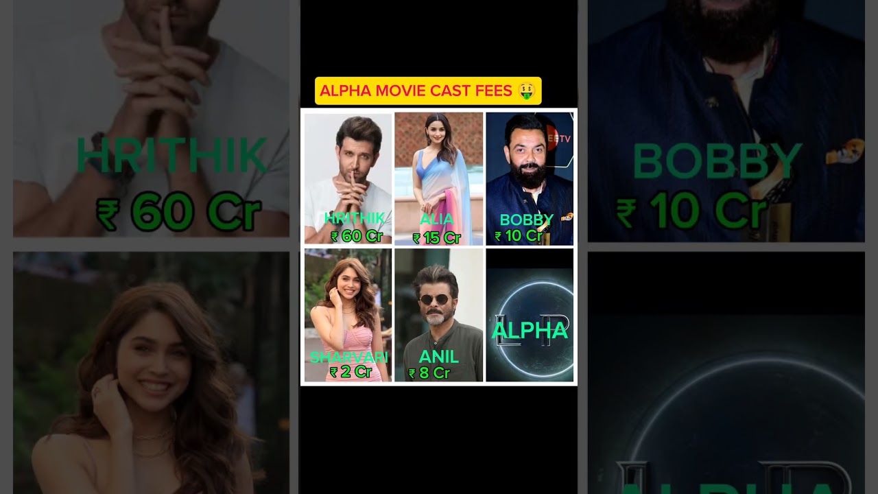 ALPHA MOVIE CAST FEES 