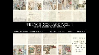 FRENCH COLLAGE VOL. 1 DIGITAL KIT:  Detailed Flip Through & Introducing My Next Series