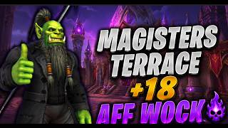 Affliction Warlock Magisters Terrace +18 | WoW Midnight M+