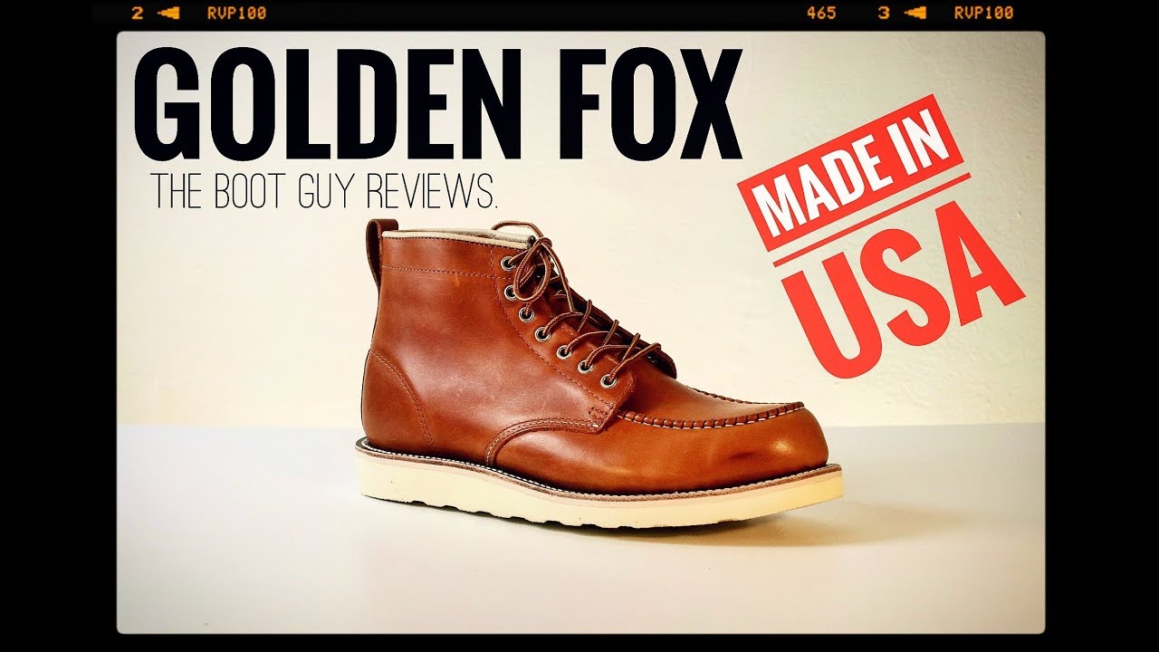 golden fox moc toe work boot