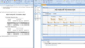 Report Access - Tạo báo cáo  MS. Access (5) | Cơ Sở Dữ Liệu ACCESS