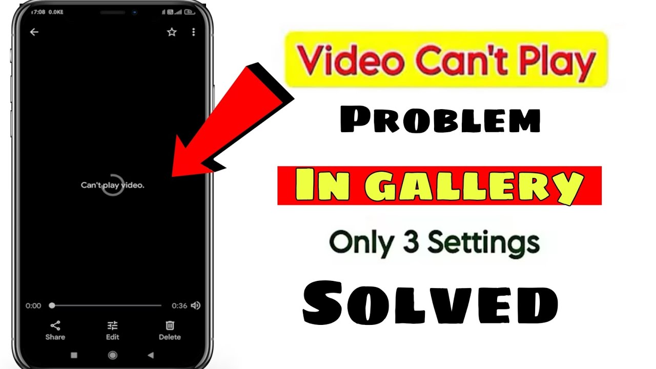 can't play video problem solved | fix can't play this video problem | can't play video in gallery