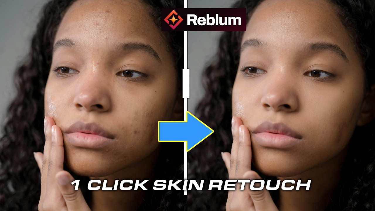 Плагин Reblum AI для ретуши кожи в Photoshop и Lightroom