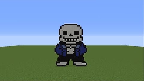 Minecraft sans pixel art tutorial