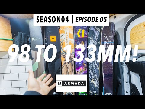 All of my ARMADA SKIS - 98mm to 133mm!