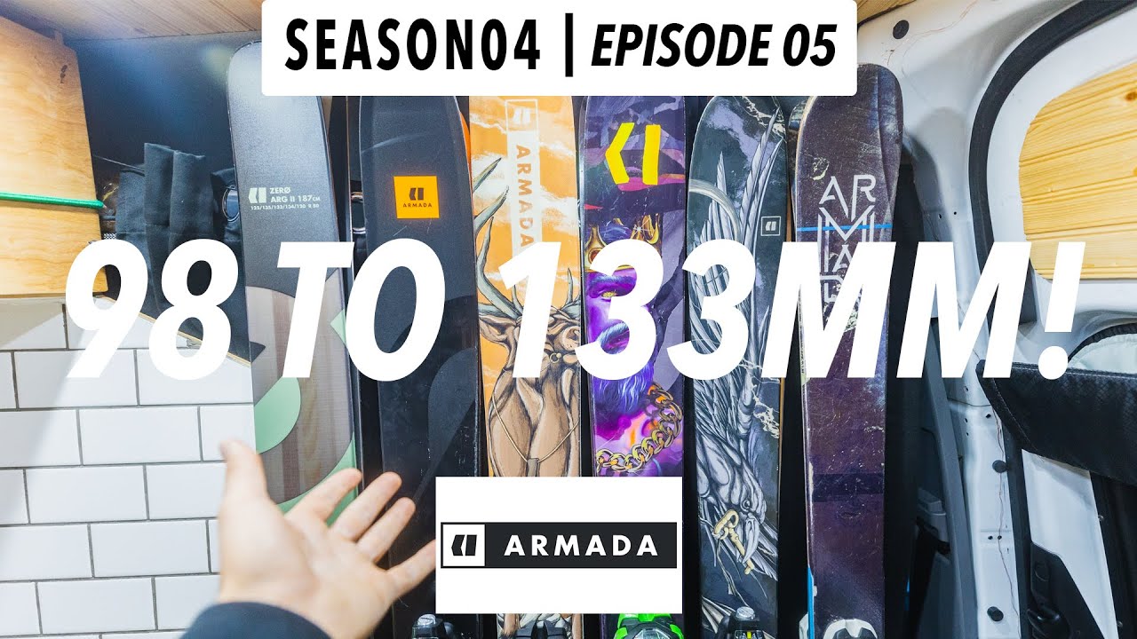 All of my ARMADA SKIS - 98mm to 133mm! - YouTube