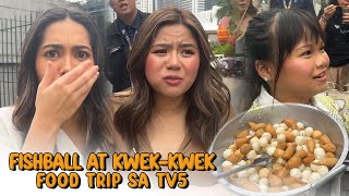 ATASHA, MILES AT RYZZA KUMAIN NG FISHBALL AT KWEK-KWEK SA KALYE!